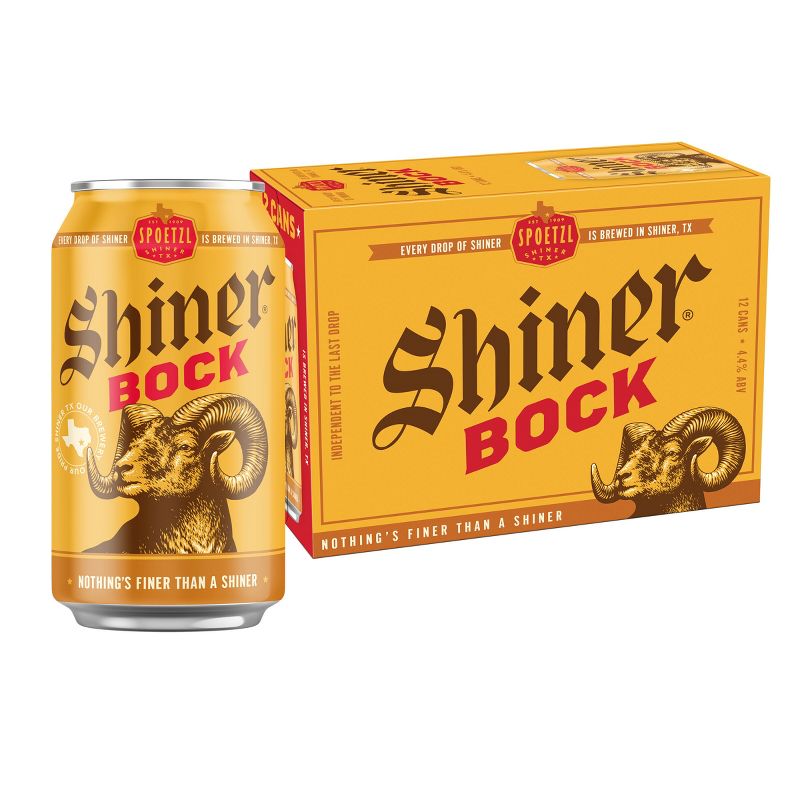 Shiner Bock Beer - 12pk/12 fl oz Cans, 1 of 13