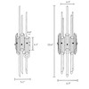 LNC Fataingyism 1-Lights 6.3"W Luxury and Glas Linear Wall  Lights, Polished and Clear Glass - 3 of 4
