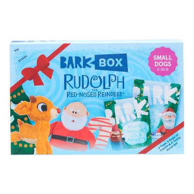 Bark Barkbox Holiday Rudolph The Red Nosed Reindeer Dog Toy And Treat Set S 5pc Target