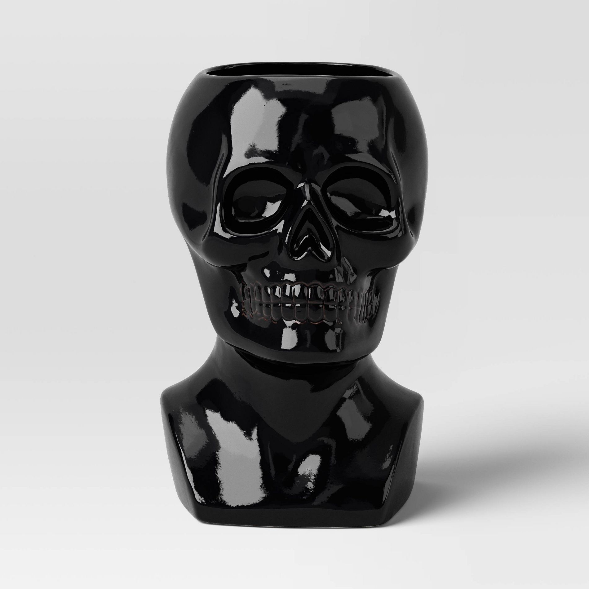 Halloween Skull Bust Vase - Threshold™