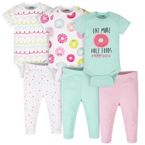 Two-Piece Bodysuit, Pants and Headband Set (3-12M)