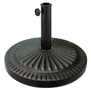 Tangkula 30LBS Round Patio Market Umbrella Base Heavy-Duty Outdoor Stand - 1 of 4