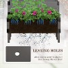 Vince 2-Tier Wooden Raised Garden Bed, Planter Stand Box for Flowers, Herbs and Vegetables, Outdoor Furniture - The Pop Home - 4 of 4