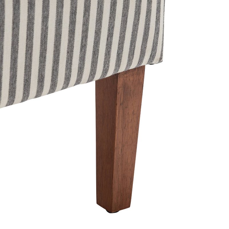 Armless Slipper Accent Chair Striped - WOVENBYRD, 4 of 13