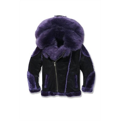 Boy's EL JEFE SHEARLING MOTO JACKET - JORDAN CRAIG