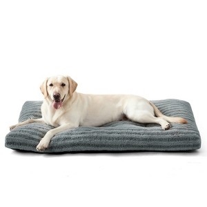 JOEJOY  Super Soft Calming Pet Bed, Reversible Plush Mat with Anti-Slip Base, Comfortable Pad for Dog Crate & Furniture Protection - 1 of 4