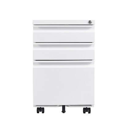 Anybear 15.35 X 17.71 X 23.62" 3-Drawer Mobile Filing Cabinet With Lock