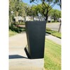 28" Kante Lightweight Concrete Modern Tapered Tall Square Outdoor Planter Black - Rosemead Home & Garden, Inc - 4 of 4