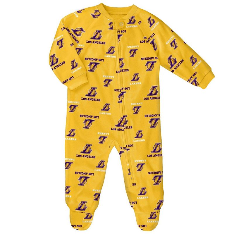 NBA Los Angeles Lakers Infant All Over Print Bodysuit, 1 of 2