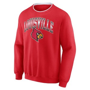 NCAA Louisville Cardinals Men's Crew Fleece Sweatshirt - 1 of 3