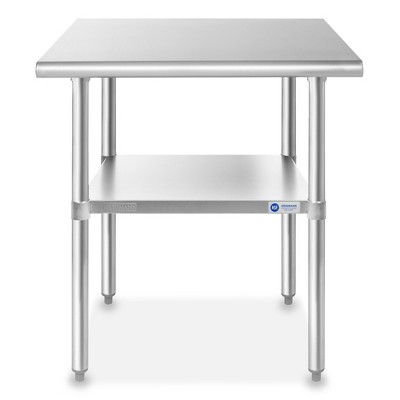 Stainless Steel Commercial 36"x24" Work Table with Adjustable Undershelf