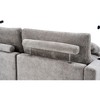Beige Chenille Reclining Single-Sided Armrest Sofa With Bracket Ultra-Comfortable Single Recliner Sofa For Living Room - 3 of 4