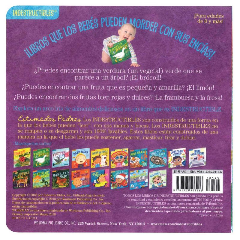 Indestructibles Basic Word Book Set for Infant and Toddlers - Set of 6, 5 of 7