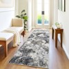 Area Rugs, Modern Abstract Washable Rug for Living Room, Soft Non Slip Non-Shedding Area Rug - 2 of 4