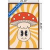 Trends International Smile Face - Mushroom Framed Wall Poster Prints - 3 of 4