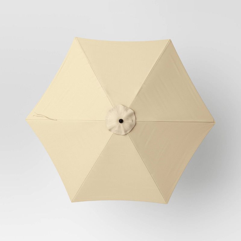 9' Round Outdoor Patio Market Umbrella with Black Pole - Room Essentials™, 5 of 8