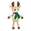 Hudson Baby Unisex Baby Plush Blanket with Toy, Rudolph And Santa Plaid, One Size - 3 of 4