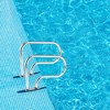 Costway 2pcs Swimming Pool Hand Rail Stainless Steel Ladder Stair Rail w/Base Plate - 4 of 4