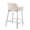 Set of 2 Daniella Metal/Polyester Counter Height Barstools - LumiSource - 4 of 4