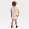 Toddler Boys' Snoopy Top and Bottom Set - Beige - image 2 of 4