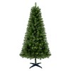 Hachikiko 6FT Unlit Artificial Christmas Tree, 490 PVC Tips, Flame-Retardant Green Holiday Tree with Stand for Indoor Home Decor - 3 of 4