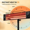 ROVSUN 1500W Outdoor Electric Heater, Patio Freestanding / Wall-mounted Heater, Adjustable Heights, 3s Instant Heating for Indoor Outdoor Backyard - 3 of 4