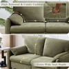 NicBex Modern 2-Seat Sofa Loveseat Couch with Deep Cushions & Pillows,Upholstered Lounge Sofa for Living Room,Bedroom,Office - 4 of 4