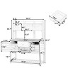 Outdoor Potting Bench with Hutch, Wood Garden Workstation, Plotting Bench with Drawer and Adjustable Shelves and Cabinets-Coolbibila - 4 of 4