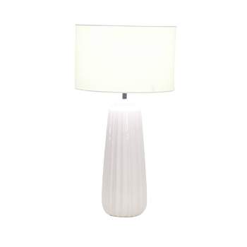 Traditional Ceramic Table Lamp White - Olivia & May