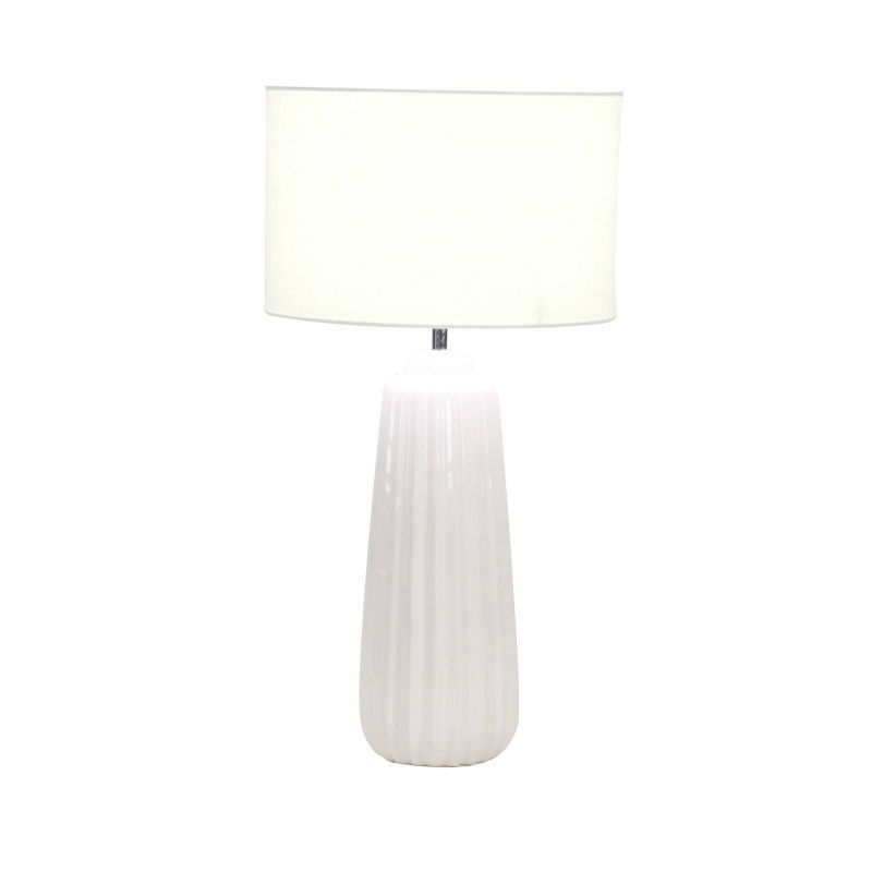 Traditional Ceramic Table Lamp White - Olivia &#38; May, 1 of 16