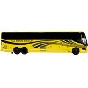 Prevost H3-45 Coach Bus "All Aboard America" Yellow with Graphics Limited Edition 1/87 (HO) Diecast Model by Iconic Replicas - 2 of 4
