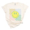 Simply Sage Market Four Square Smiley Face Garment Dyed Tee - 2 of 4