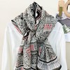 Anna-Kaci Lightweight Printed Scarf with Intricate Circular Pattern and Soft Draping Design for Stylish Everyday Layering 33.5x71in - 2 of 4