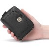 FATMOON Womens Wallets,Small Genuine Leather Wallet RFID,Wallet Women Double Zipper Pocket Leather Ladies Wallet - 2 of 4