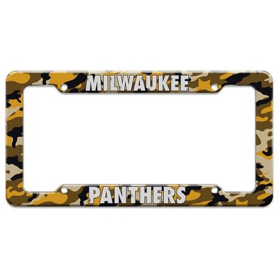 Milwaukee Panthers Camo License Plate Tag Frame