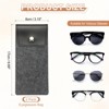 Unique Bargains Felt Soft Portable Storage Scratch-Resistant Eyeglasses Bag 2 Pcs - 2 of 4