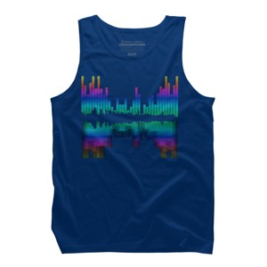 Men's Design By Humans City of Sounds By clingcling Tank Top - 1 of 3