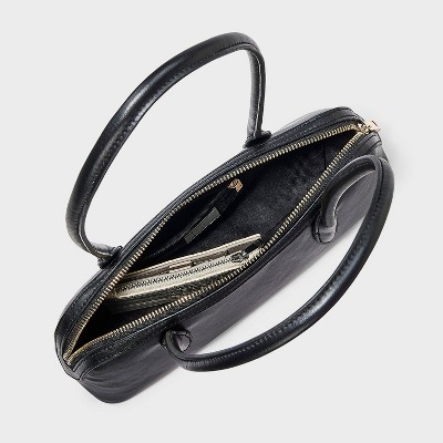 A New Day Long Handle Satchel Handbag - A New Day™ Black — фото 4