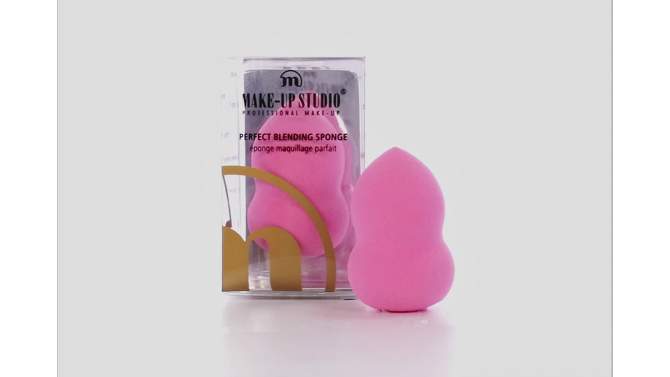 Perfect Blending Sponge - Pink by Make-Up Studio for Women - 1 Pc Sponge, 2 of 8, play video