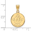 Black Bow Jewelry 14k Yellow Gold Syracuse Oranges NCAA Medium Pendant - 2 of 3