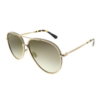 Jimmy Choo Triny J5G Womens Aviator Sunglasses Gold 59mm