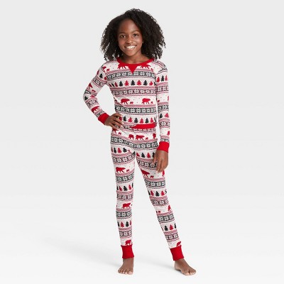 Kids' Holiday Fair Isle Print Matching Family Pajama Set - Wondershop™ White 4
