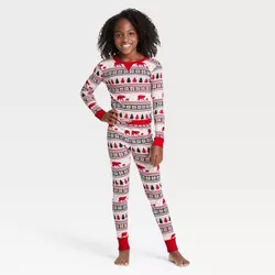 Kids' Holiday Fair Isle Print Matching Family Pajama Set - Wondershop™ White