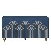 Okak Sideboard Cabinet, Bufft Cabinet with 4 Doors and 4 Shelves, Storage Cabinet for Living Room, Dining Room, Kitchen, Navy Blue - 3 of 4