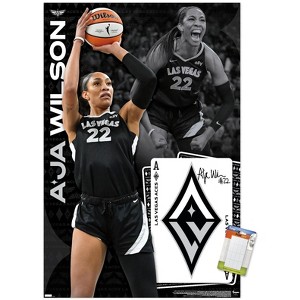 Trends International WNBA Las Vegas Aces - A'ja Wilson 24 Unframed Wall Poster Prints - 1 of 4