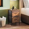 Nightstand Set of 2, 2 Drawer Dresser for Bedroom, End Table for Bedroom, College Dorm - 4 of 4