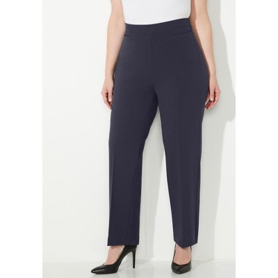 Catherines Women's Plus Size Refined Pull-On Curvy Pant