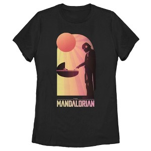 Women's Star Wars The Mandalorian The Child and Bounty Hunter Connection Made T-Shirt - 1 of 3