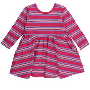 RuffleButts Girls Long Sleeve Twirl Dress - 1 of 4