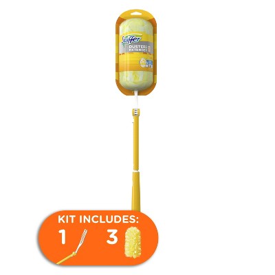 Swiffer Dusters Heavy Duty Extendable Handle Dusting Kit - 4pk